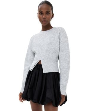 Lioness Dion Knit Sweatshirt - White
