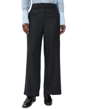 Theory Classic Straight Wool Pants - Black
