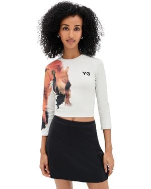 Y-3 Tennis Crop Long Sleeve Pro - Black