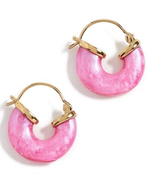 Anni Lu Petit Swell Hoops - Pink