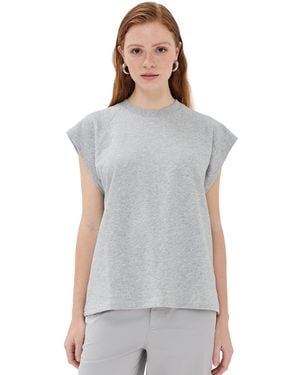 Tibi Lightweight Sweatshirting Sleeveless Easy Top - Multicolor