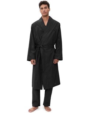 Polo Ralph Lauren Plaid Robe - Black