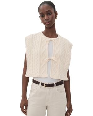 FAVORITE DAUGHTER The Cable Tie Vest - Natural