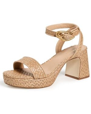 Larroude Dolly Verona Low Sandals - Natural