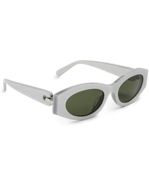 Tory Burch Oval Sunglasses - Metallic