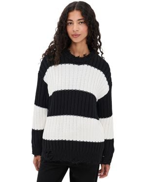 Denimist Oversized Ribbed Sweater - Black