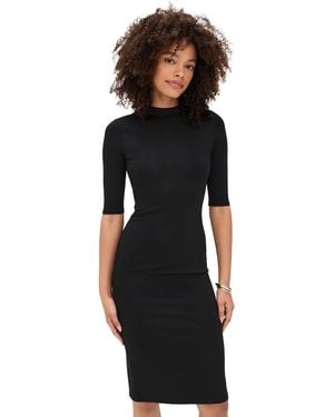 Alice + Olivia Delora Fitted Mock Neck Dress - Black