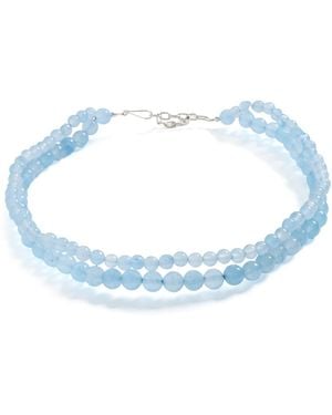 COMPLETEDWORKS Agate Beads Necklace - Blue