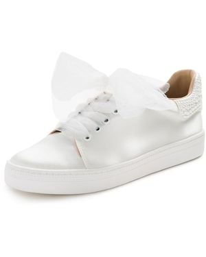 Badgley Mischka Gem Sneakers - White