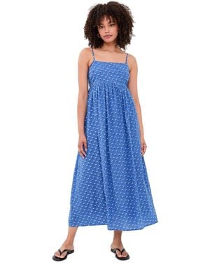 Madewell Empire-Waist Midi Dress - Blue