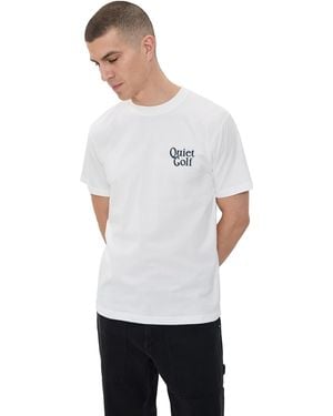 Quiet Golf Heritage Stack T-Shirt - White