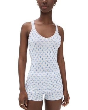 Stripe & Stare X Marea Lace Cami - White