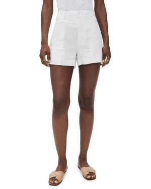 Madewell Pintucked Shorts - White