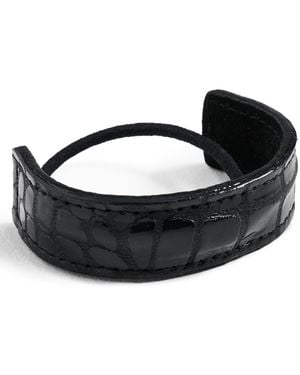 Jennifer Behr Mini Leather Pony Wrap - Black