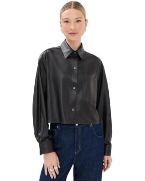 Twp Little Big Joe Button Down Top - Black