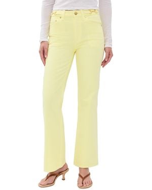 Ulla Johnson The Laurel Kick Flare Jeans - Yellow