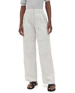 Ulla Johnson Casey High Waisted Tied Ankle Pants - White
