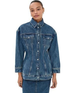 Wardrobe NYC Closet. Nyc Denim Contour Jacket - Blue