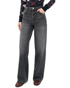 ALIGNE Loose Wide Jeans - Black