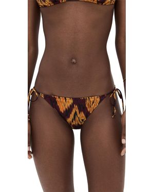 Ulla Johnson Zoe Beaded String Bikini Bottoms - Brown