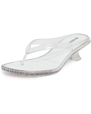 Melissa Jelly Kitten Heel Flip Flops - White