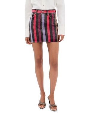 Versace Denim Skirt - Red