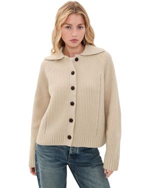 White + Warren Merino Wool Cardigan - Natural