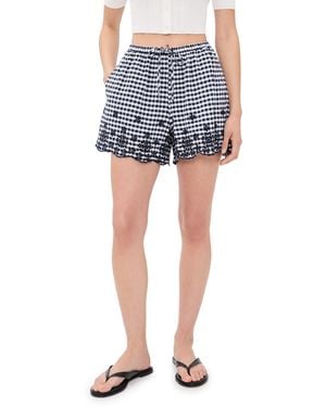 Splendid Gigi Gingham Shorts - Black