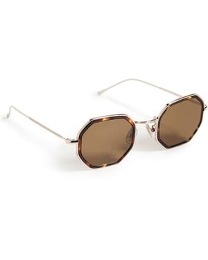 Illesteva Dylan Tate Star Tortoise/ W Flat Lenses - Black