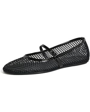 Black Suede Studio Mika Flats - Black