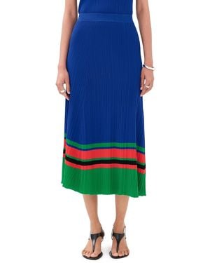 Wales Bonner Island Knit Skirt - Blue