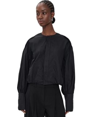 THE LATEST Diana Popeline Blouse - Blue
