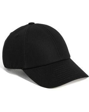 Courreges Signature Cotton Cap - Black