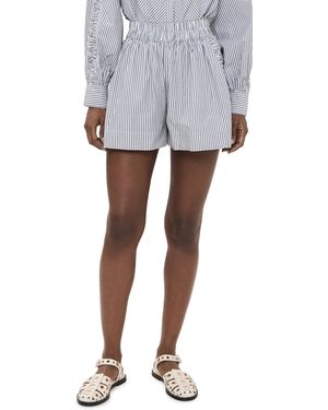 Merlette Antibes Stripe Shorts - Gray