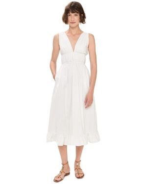 Peixoto Ava Midi Dress - White
