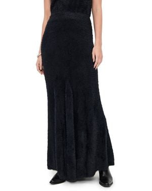 Helmut Lang Grunge Eyelash Skirt - Black