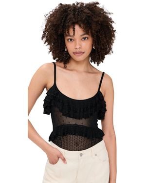 Ulla Johnson Bania Knit Bodysuit - Black