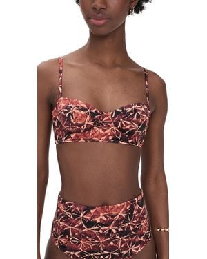 Ulla Johnson Zahara Bikini Top - Red