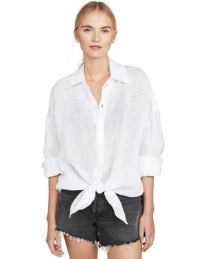 Vitamin A Playa Shirt Dress - White