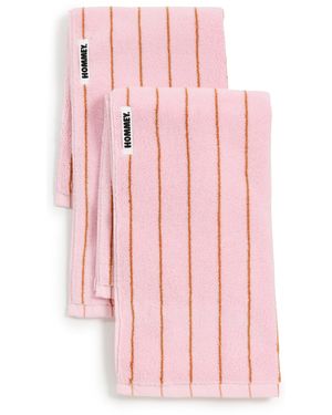 Homeys Hand Towel 2 Pack - Pink