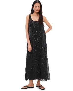 Vrg Grl Neve Sequin Midi Dress - Black