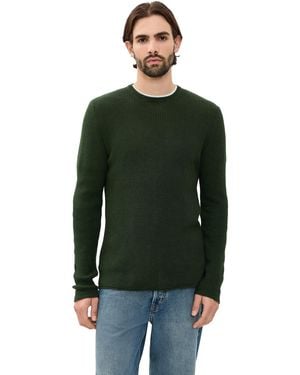 Billy Reid Mini Waffle Crew Neck - Green