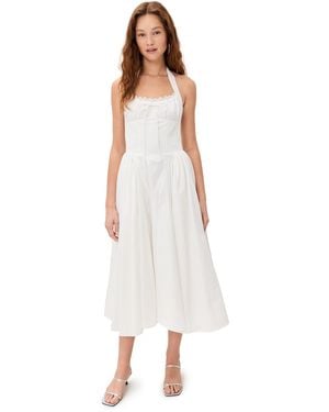 Line & Dot Abbot Dress - White