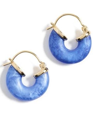 Anni Lu Petit Swell Hoops - Blue