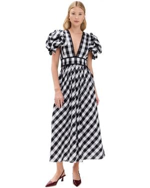 Celiab Curazao Vichy Dress - White