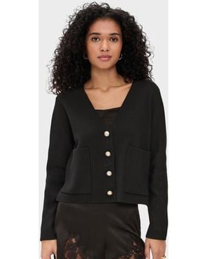 Splendid Libby Cropped Cardigan - Black