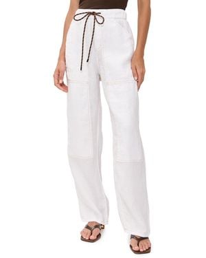 Rag & Bone Atlas Linen Pants - White