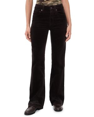GOOD AMERICAN Good Classic Bootcut Corduroy Pants - Black