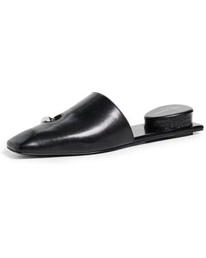 Tory Burch Pierced Mules - Black