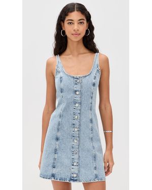 white christmas dresses BLUE THREAD Button Front Tencel Denim Shift Dress-Bondibeach – Tribal®  Fashion main image 1